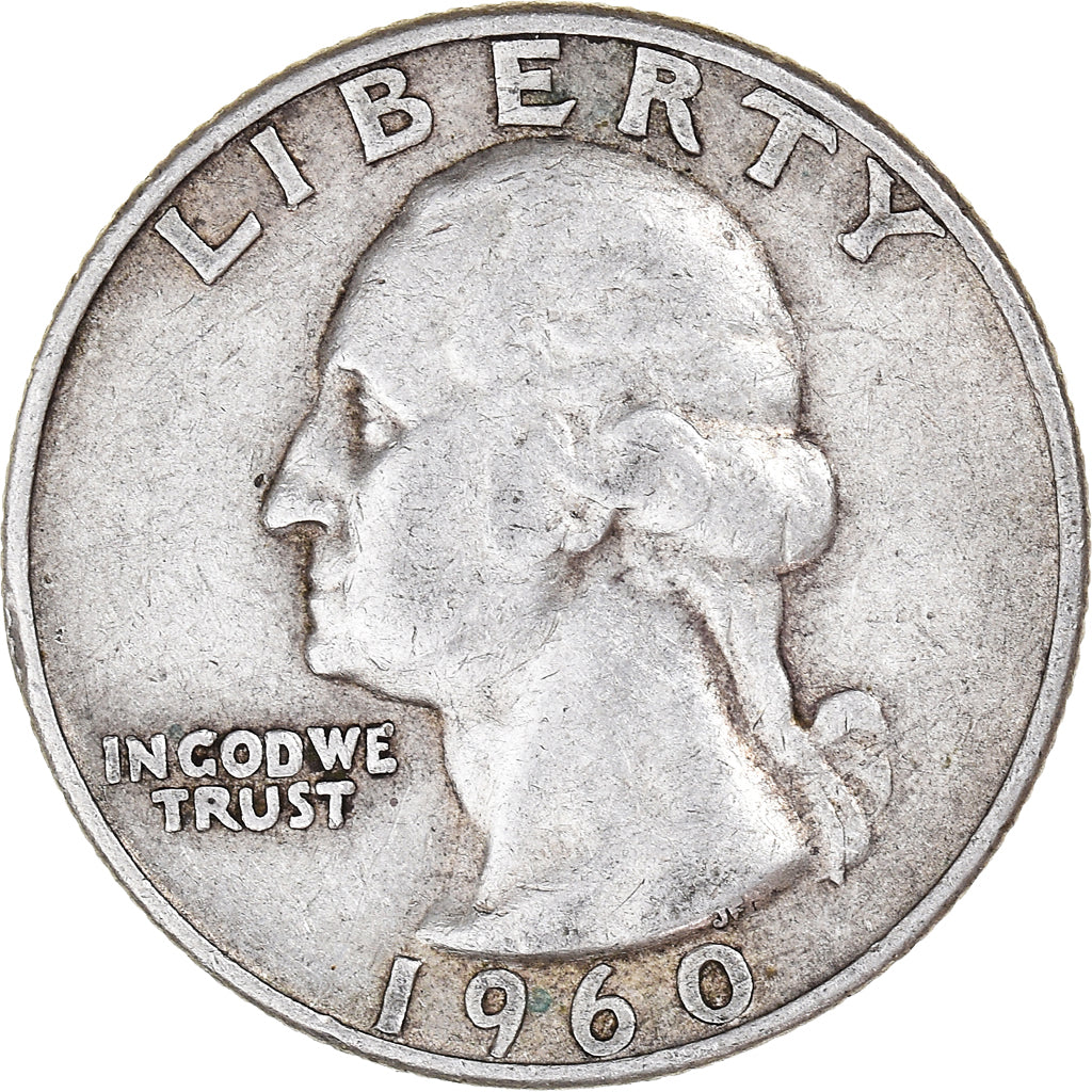 Coin, United States, Washington Quarter, Quarter, 1960, U.S. Mint, Denver