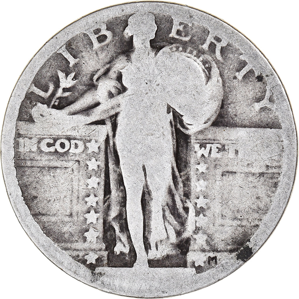 Coin, United States, Quarter, F(12-15), Silver, KM:145