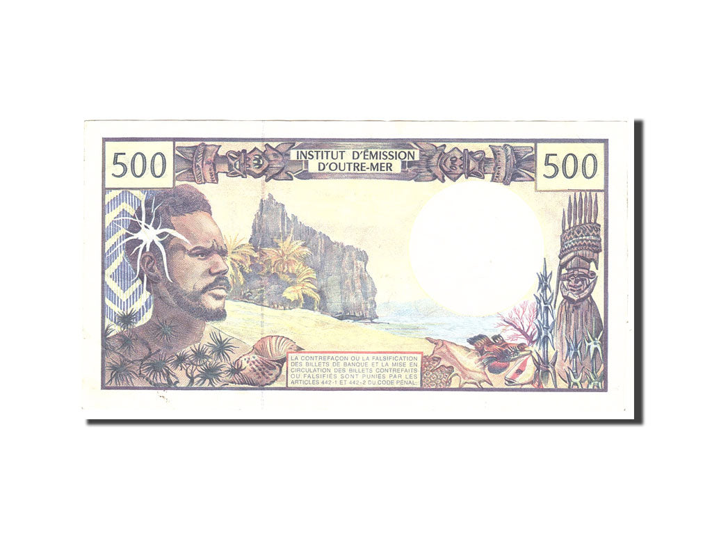 French Pacific Territories, 500 Francs, 1992, KM:1b, Undated, EF(40-45)