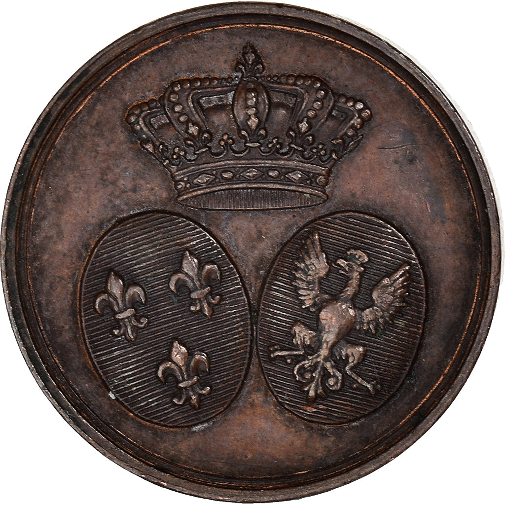 França, medalha, Mariage d’Henri de France et Marie Thérèse de Modène