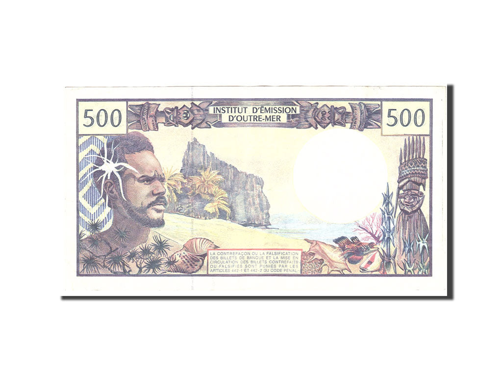 French Pacific Territories, 500 Francs, 1992, KM:1b, Undated, EF(40-45)