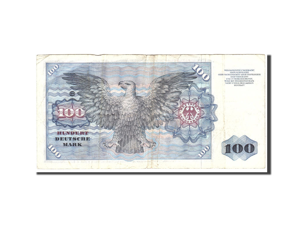 GERMANY - FEDERAL REPUBLIC, 100 Deutsche Mark, 1970, KM:34a, 1970-01-02, VF(2...