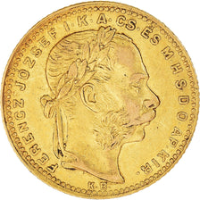 Moneda, Hungría, Franz Joseph I, 8 Forint 20 Francs, 1880, Kormoczbanya, MBC+