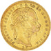 Moneda, Hungría, Franz Joseph I, 8 Forint 20 Francs, 1880, Kormoczbanya, MBC+