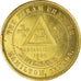 Canada, medaglia, Masonic, Hiram Chapter, Hamilton, 1820, SPL, Rame dorato