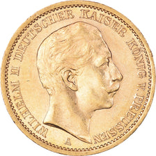 Coin, German States, PRUSSIA, Wilhelm II, 20 Mark, 1906, Berlin, MS(60-62)