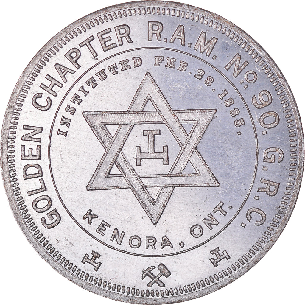 Canada, Token, Masonic, Kenora, Aluminium Golden Chapter, Chapter Penny