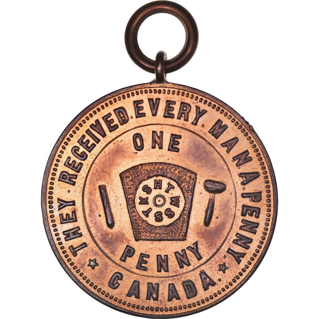 Canada, ficha, Masonic, Toronto, King Solomon's Chapter, Chapter Penny, SPL-