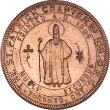 Canada, Token, Masoneria, St Patrick's Chapter, Chapter Penny, AU(55-58), Miedź