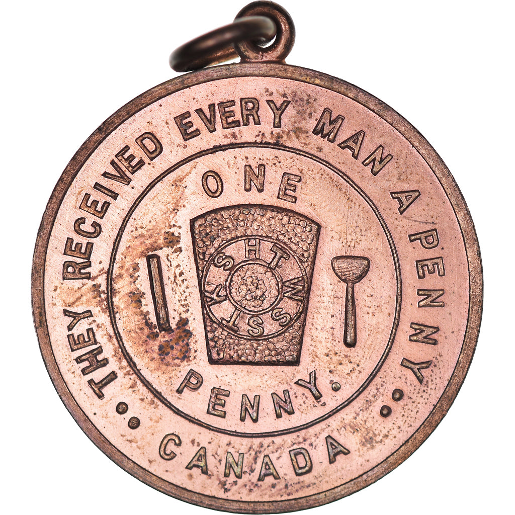 Canada, Token, Masonic, Toronto, King Solomon's Chapter, Chapter Penny