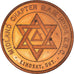 Canada, Jeton, Masonic, Lindsay, Midland, Chapter Penny, SUP, Cuivre