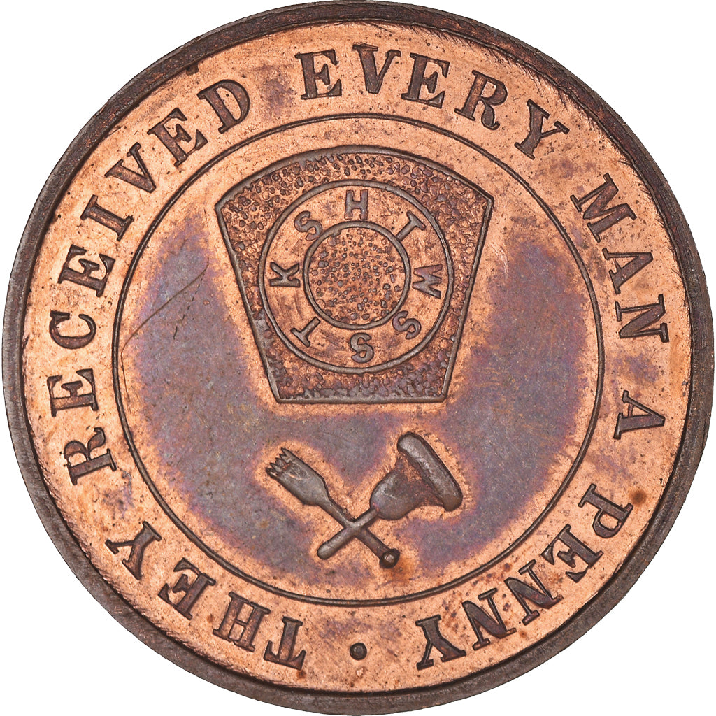 Canada, ficha, Masonic, Toronto, St Andrew et St John N°4, Chapter Penny, SPL-