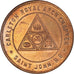 Canada, Token, Masonic, Saint John, Royal Arch, Chapter Penny, AU(55-58), Copper