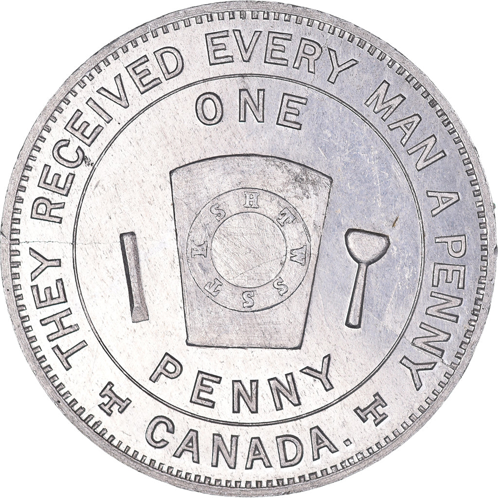 Canada, Token, Masonic, Port Hope, Victoria, Chapter Penny, MS(60-62), Aluminum