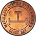 Canada, ficha, Masonic, Glace Bay, Maple Leaf, Chapter Penny, SPL, Rame