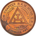 Canadá, Token, Maçonaria, Goderich, Huron, Chapter Penny, MS(63), Cobre
