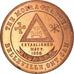 Canada, Token, Masonic, Belleville, The Moira, Chapter Penny, MS(65-70), Copper