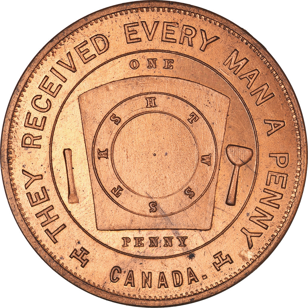 Canada, ficha, Masonic, Halifax, St Andrew, Chapter Penny, SPL, Rame