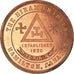 Canada, Jeton, Masonic, Hiram Chapter, Hamilton, Chapter Penny, SPL+, Cuivre
