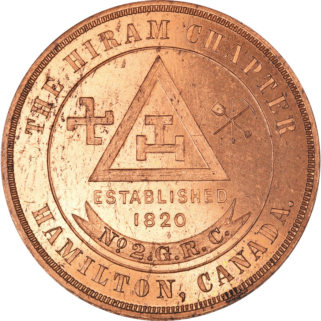 Kanada, betaalpenning, Masonic, Visit to Mount Horeb, 1909, Chapter Penny, STGL