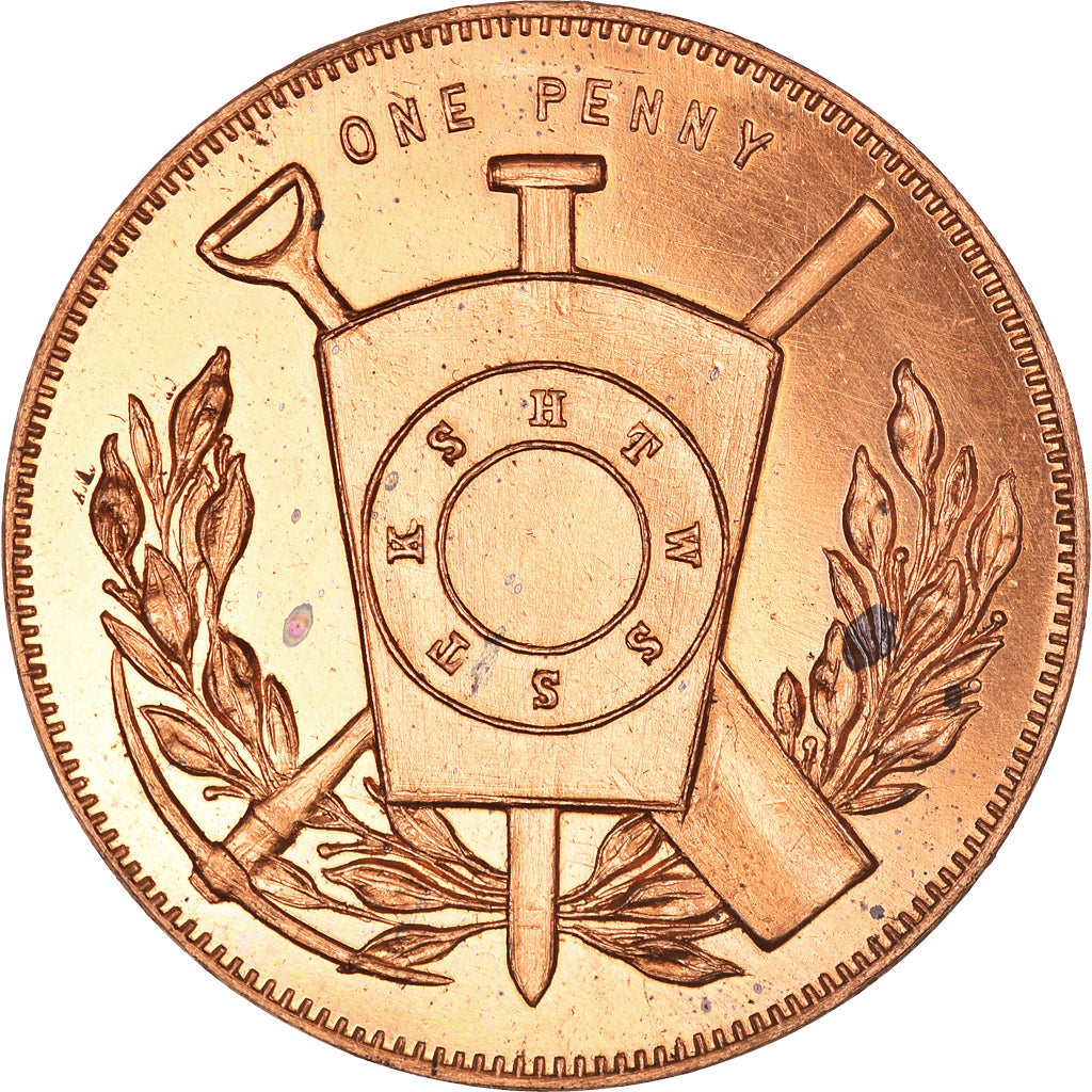 Canada, Token, Masonic, Glengarry, Chapter Penny, MS(65-70), Copper