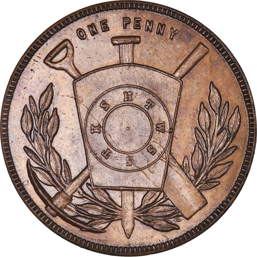 Canadá, zeton, Masonic, Campbelford,Ionic, Chapter Penny, EBC, Cobre