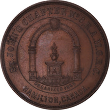 Kanada, betaalpenning, Masonic, Hamilton, St John's, Chapter Penny, VZ+, Kupfer