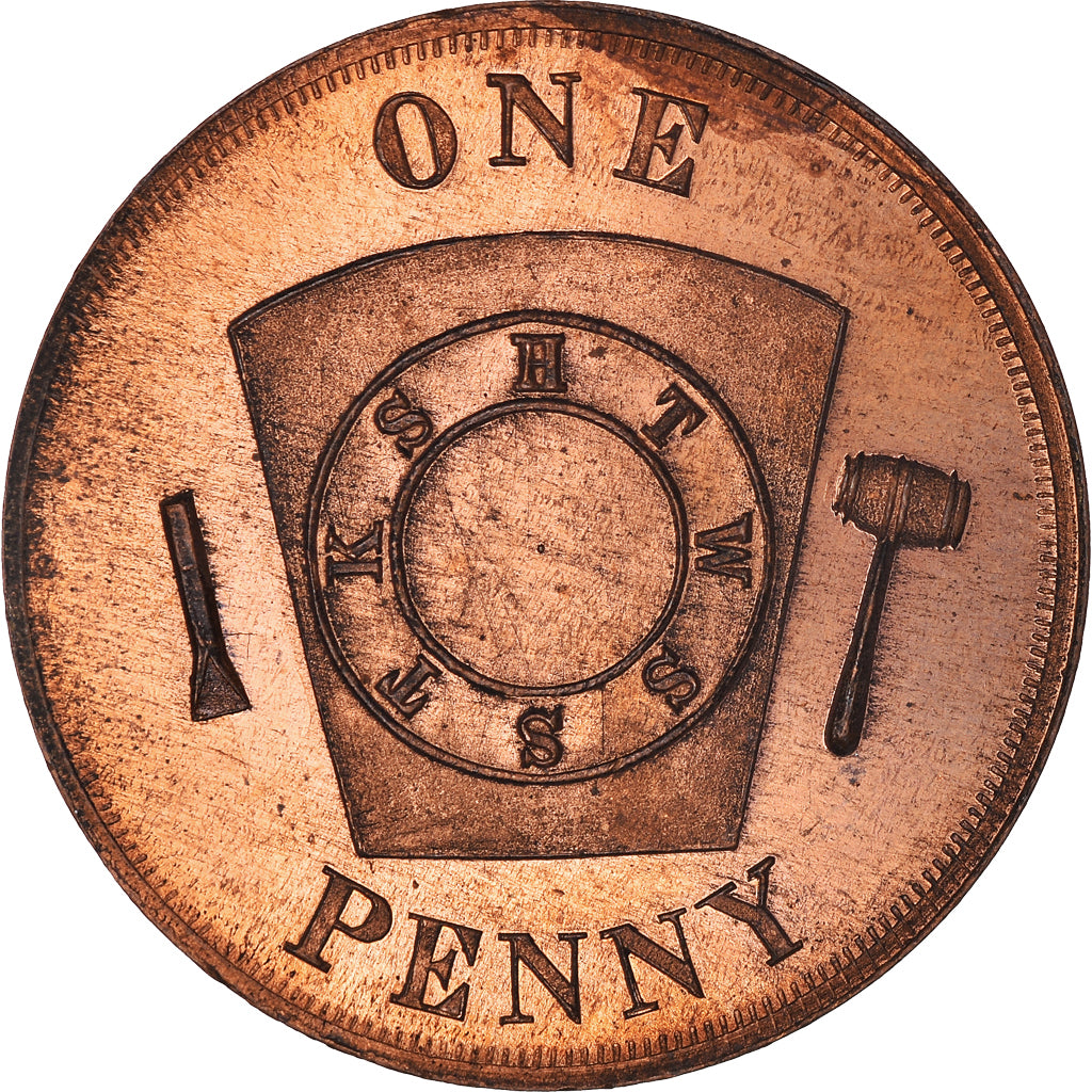 Canada, Token, Masonic, Annapolis Royal NS, Eureka, Chapter Penny, MS(60-62)