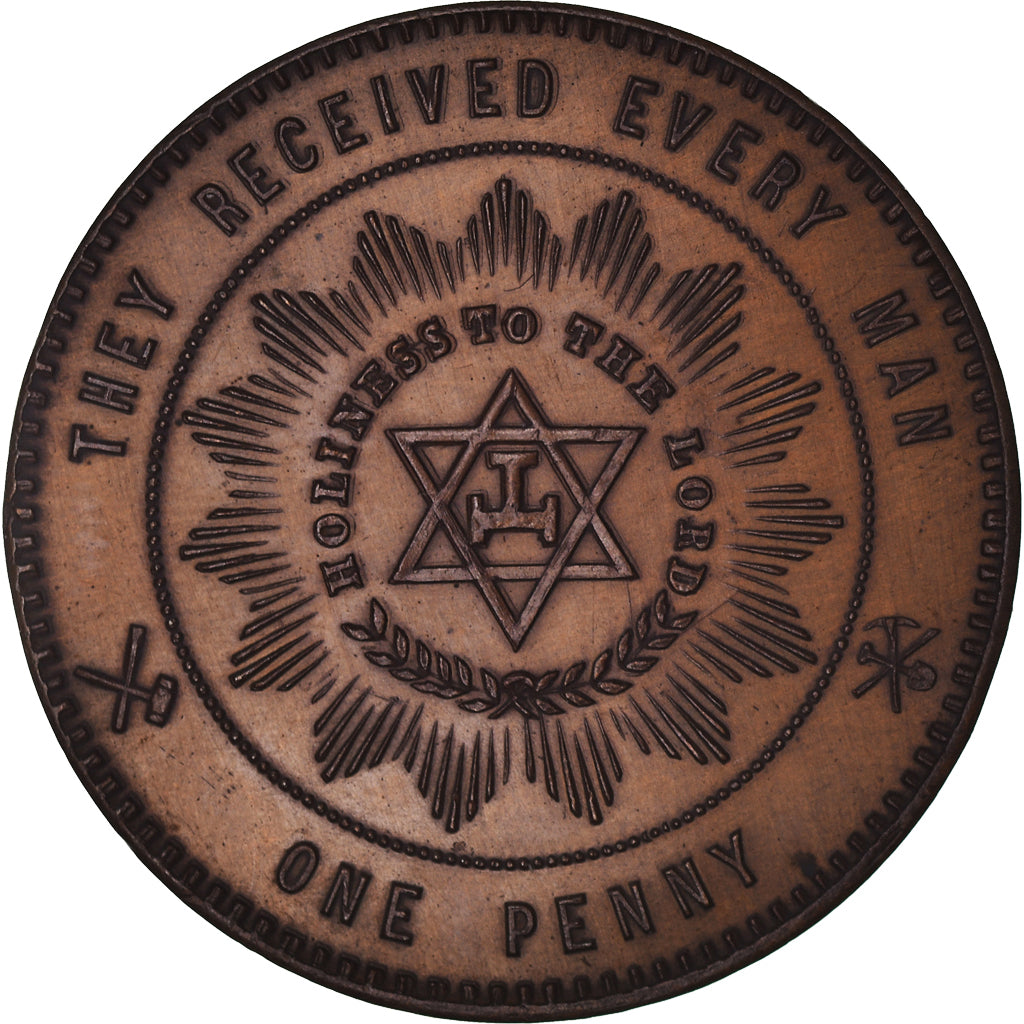 Kanada, betaalpenning, Masonic, Barrie, Signet, Chapter Penny, VZ+, Kupfer