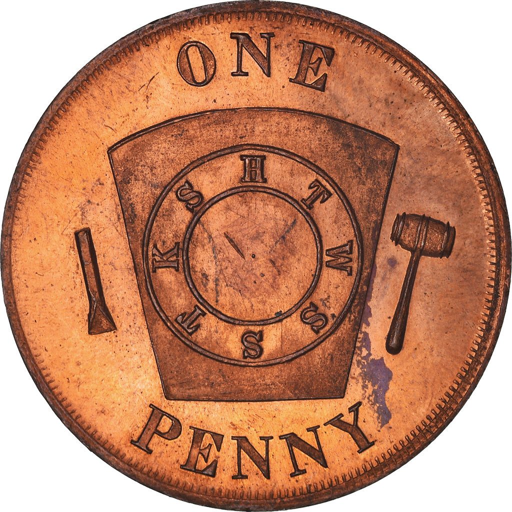 Canada, Token, Masonic, Sussex Royal Arch, Chapter Penny, MS(60-62), Copper