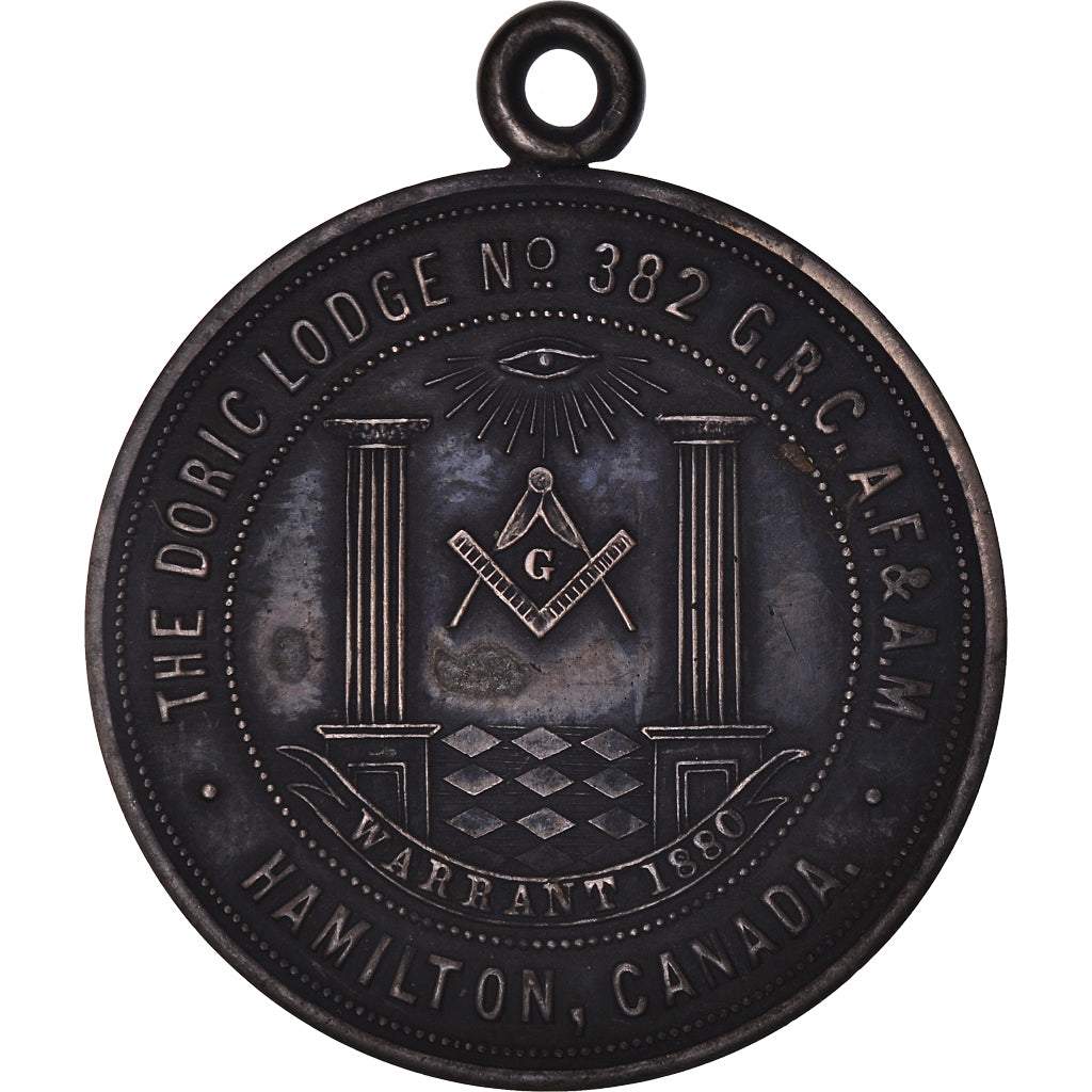 Canada, Token, Masonic, Hamilton, Doric Lodge, 25th Anniversary, 1904, Chapter