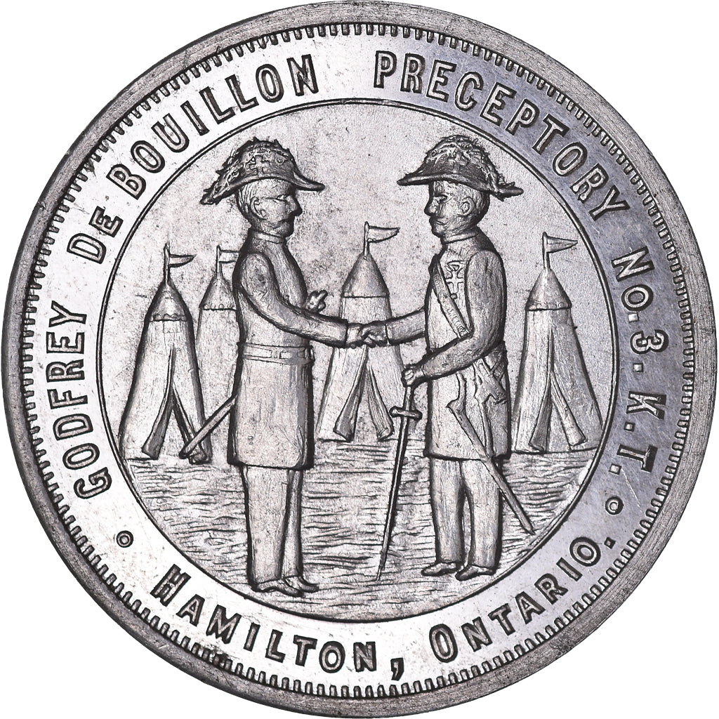 Canada, Token, Masonic, Godfrey de Bouillon Preceptory, Chapter Penny