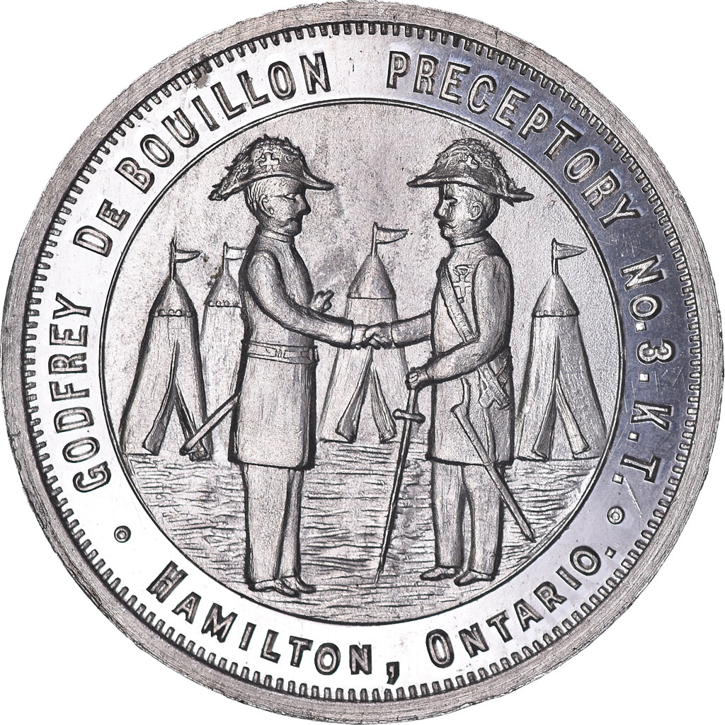 Canada, Token, Masonic, Godfrey de Bouillon Preceptory, 1907, Chapter Penny