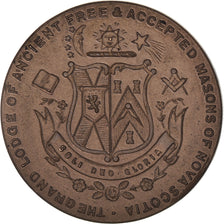 Canada, Token, Masonic, Erasmus James Phillip, MS(63), Copper