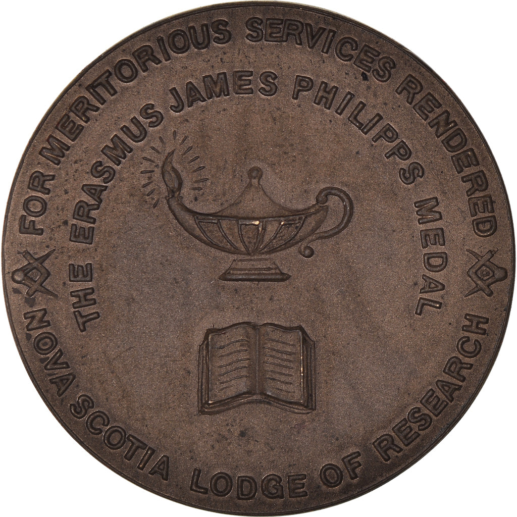 Canada, Jeton, Masonic, Erasmus James Phillip, SPL, Cuivre