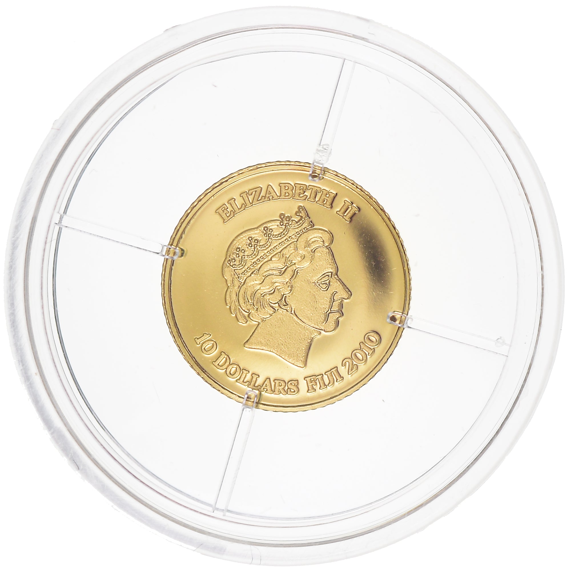 Coin, Fiji, Elizabeth II, 10 Dollars, 2010, MS(65-70), Gold