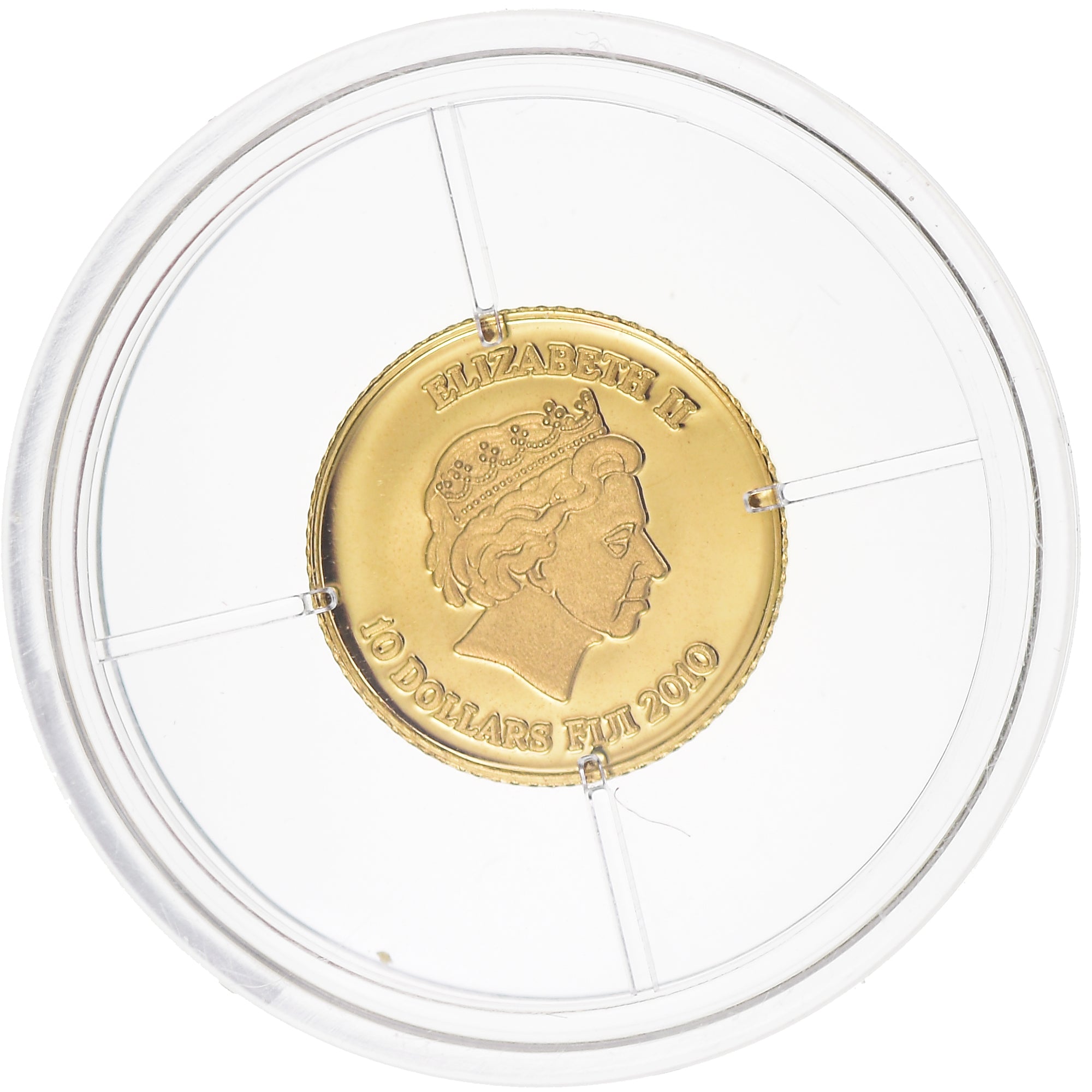 Coin, Fiji, Elizabeth II, 10 Dollars, 2010, Proof, MS(65-70), Gold