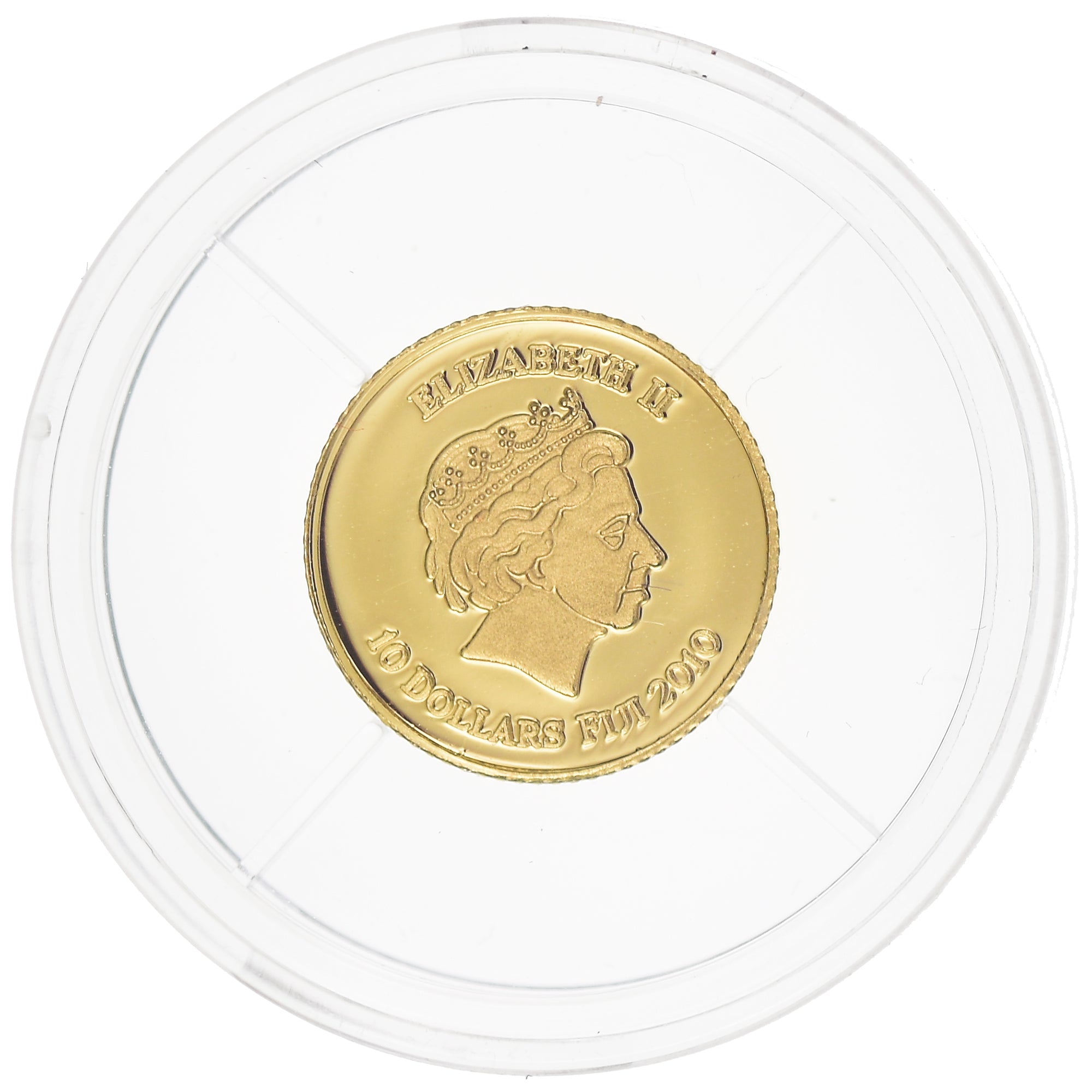 Coin, Fiji, Elizabeth II, 10 Dollars, 2010, Proof, MS(65-70), Gold