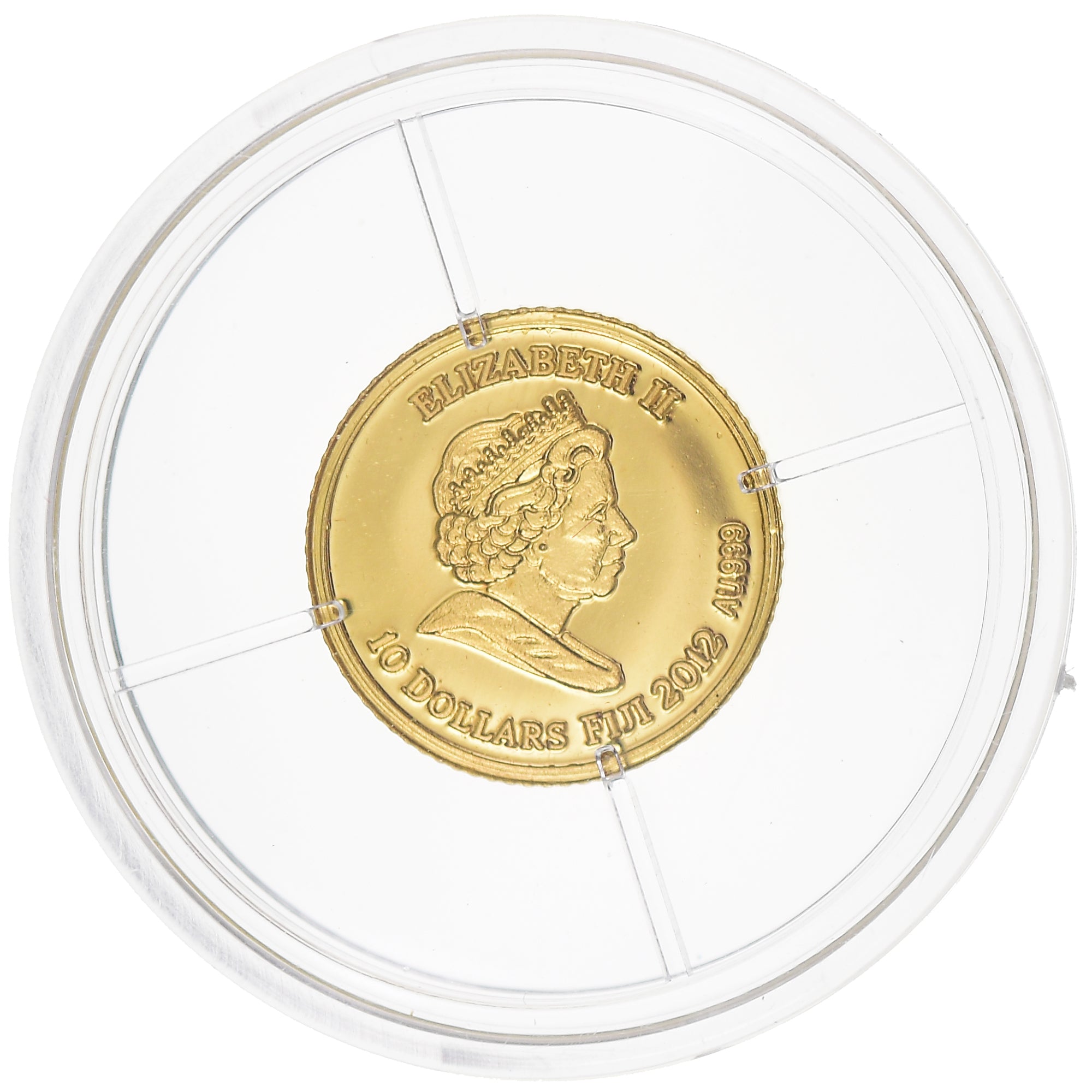Coin, Fiji, Elizabeth II, 10 Dollars, 2010, Proof, MS(65-70), Gold