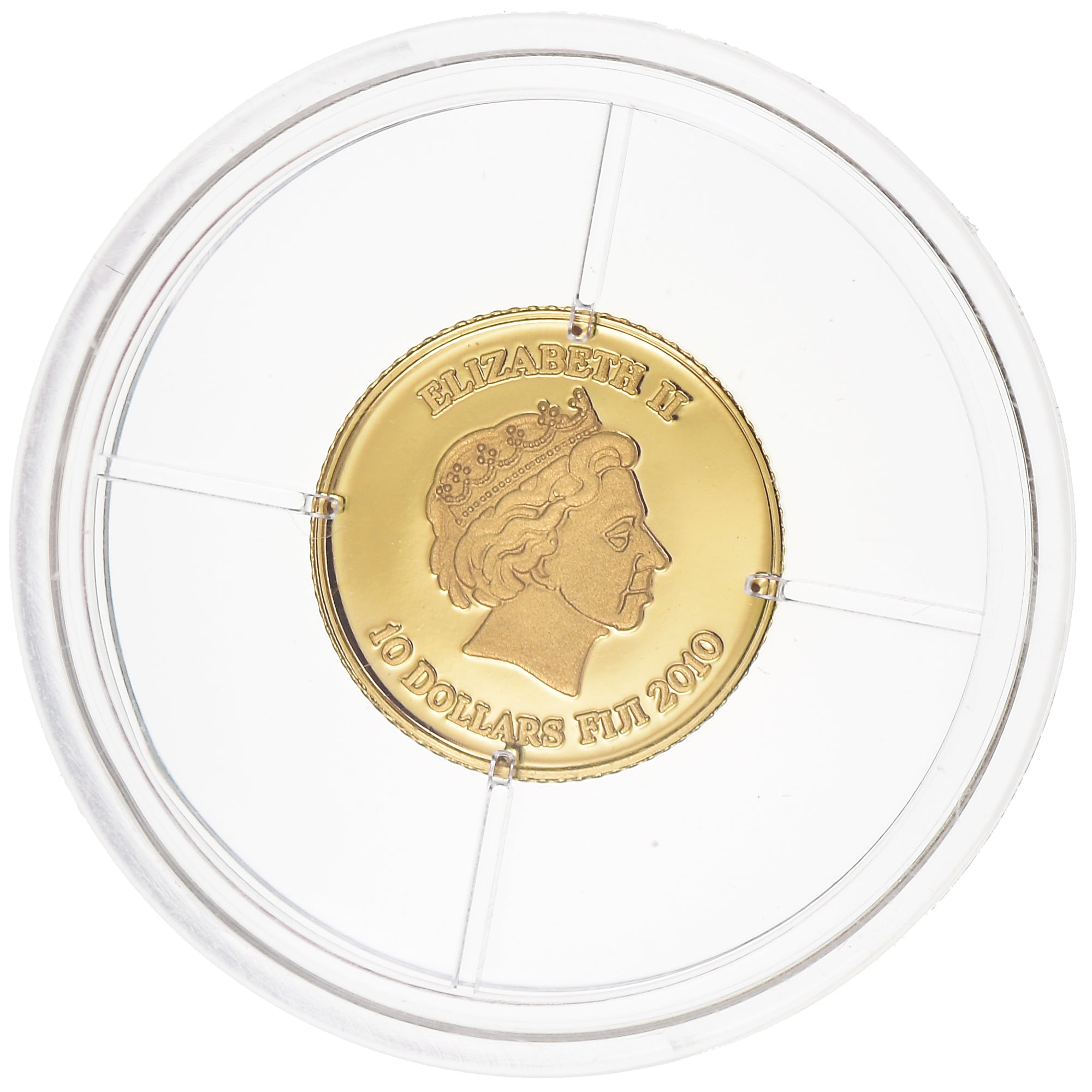 Coin, Fiji, Elizabeth II, 10 Dollars, 2010, Proof, MS(65-70), Gold
