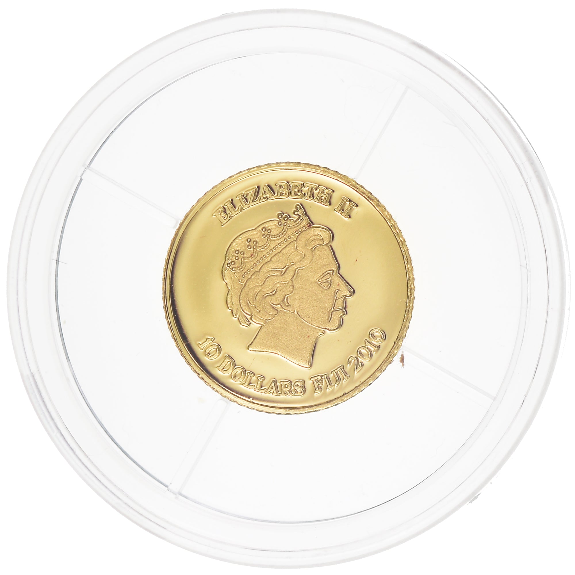 Coin, Fiji, Elizabeth II, 10 Dollars, 2010, Proof, MS(65-70), Gold