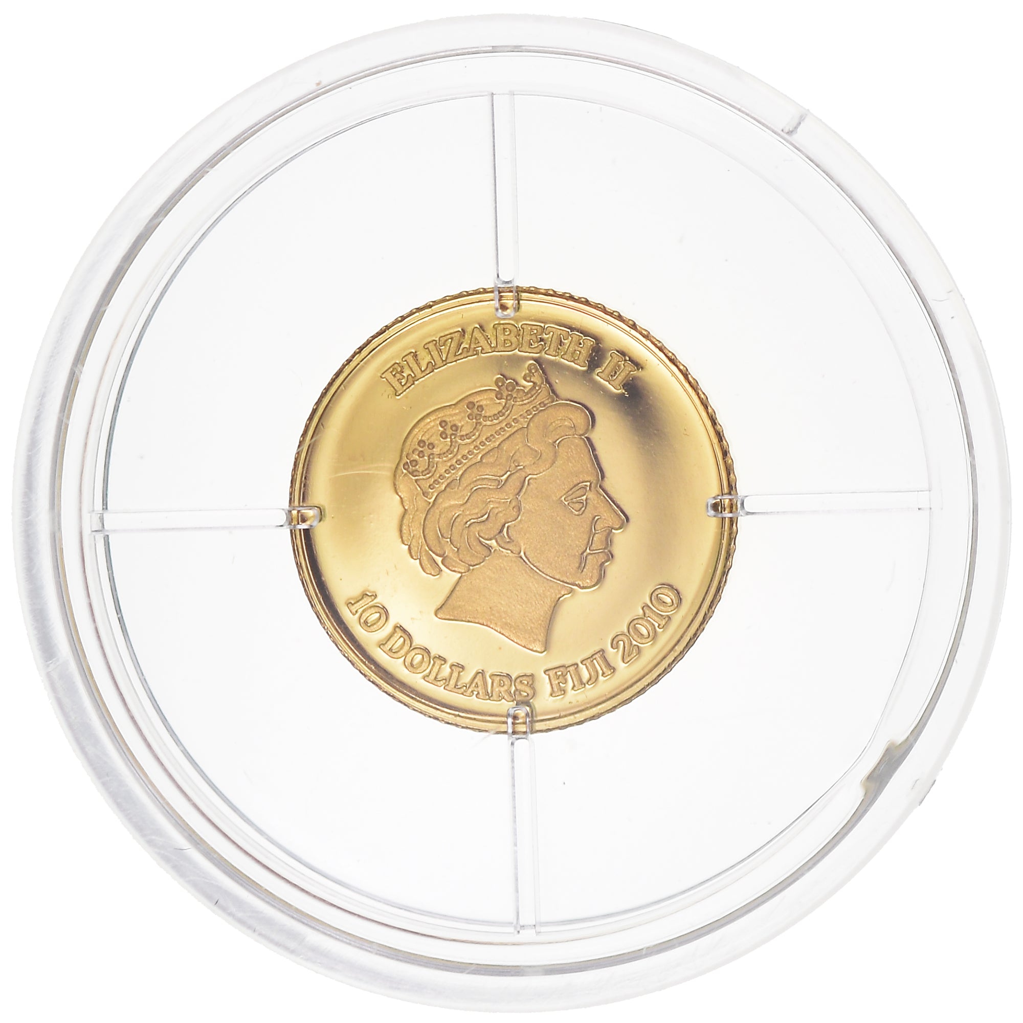 Moneta, Fiji, Elizabeth II, 10 Dollars, 2010, FDC, MS(65-70), Złoto, KM:224