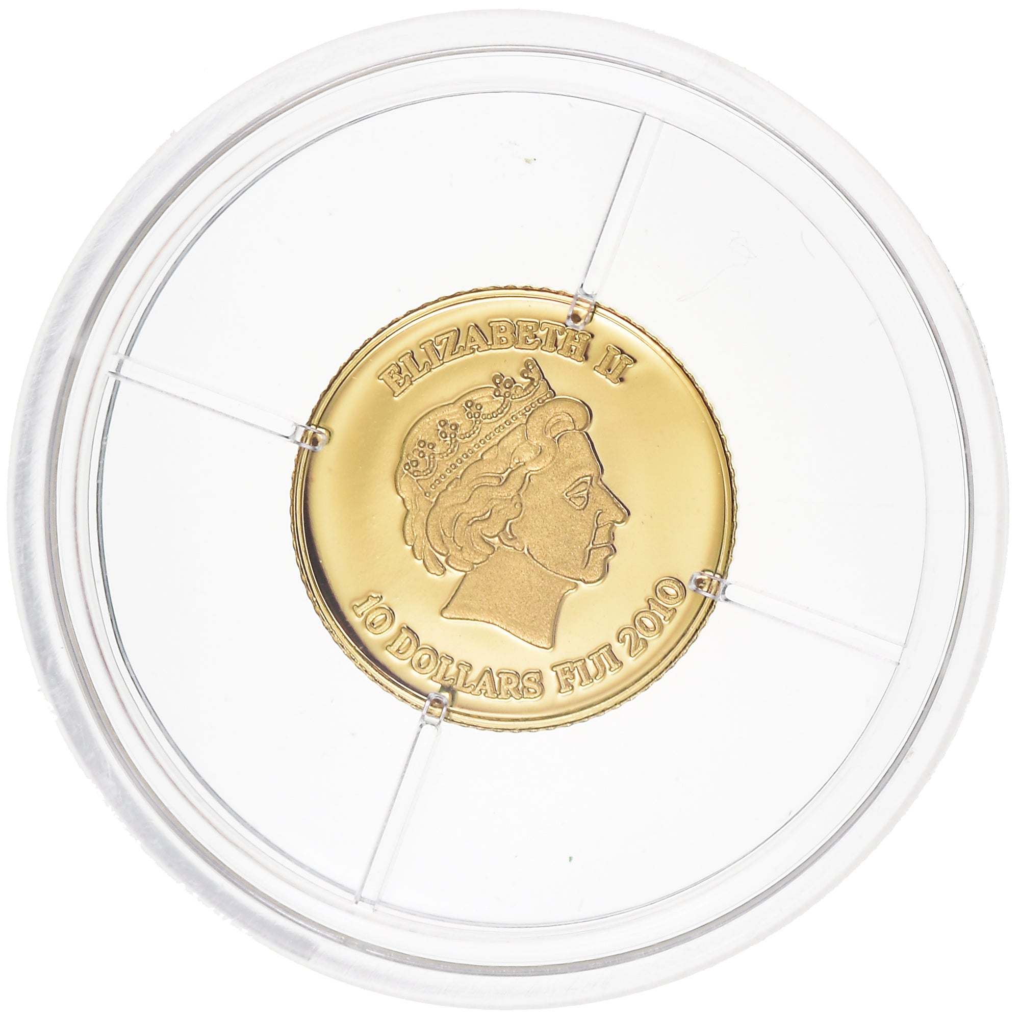 Monnaie, Fidji, Elizabeth II, 10 Dollars, 2010, FDC, FDC, Or, KM:224