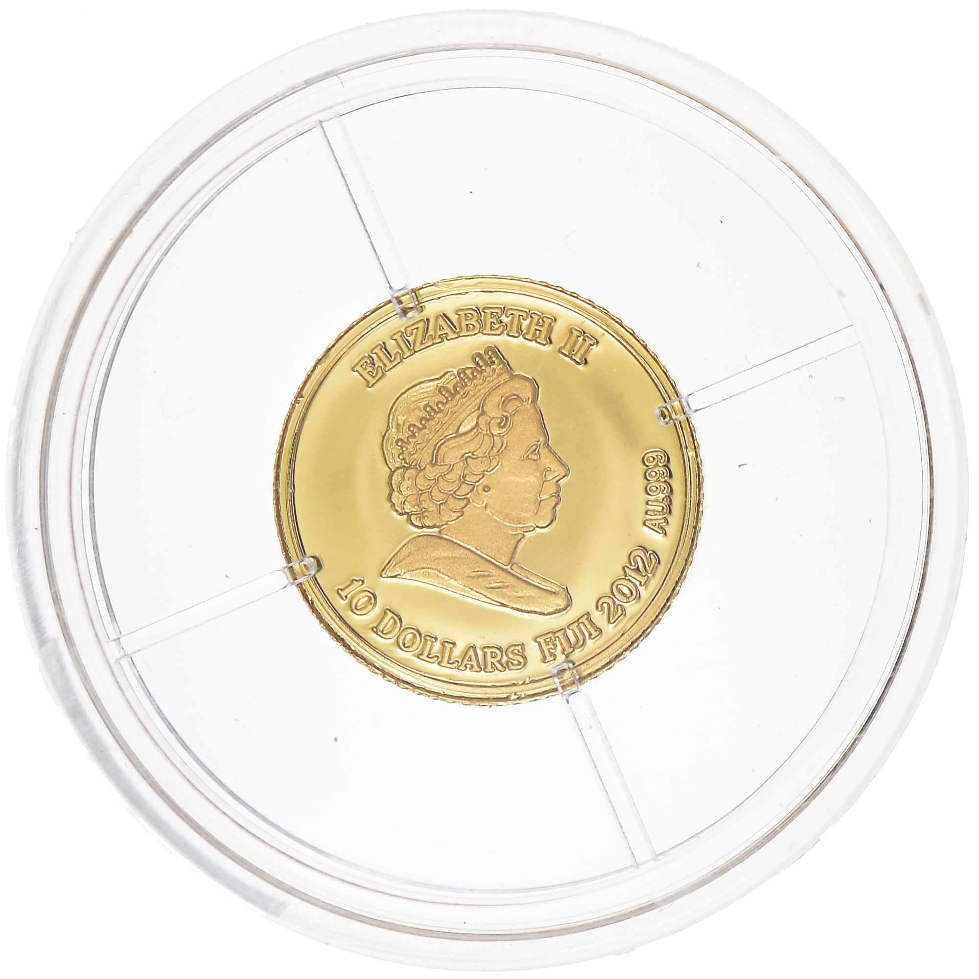 Coin, Fiji, Elizabeth II, 10 Dollars, 2010, FDC, MS(65-70), Gold, KM:224