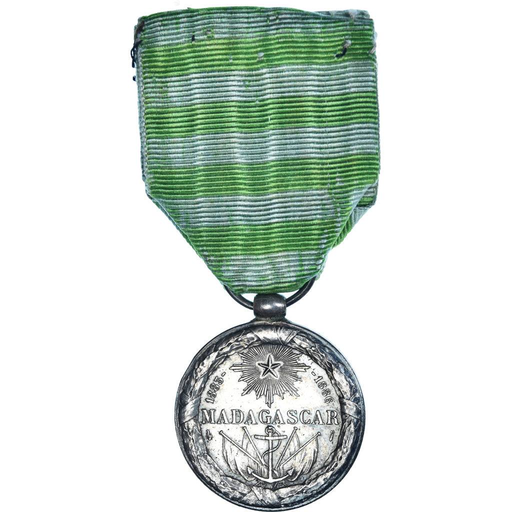 Madagascar, First Madagascar Expedition, History, Medal, 1886, Excellent