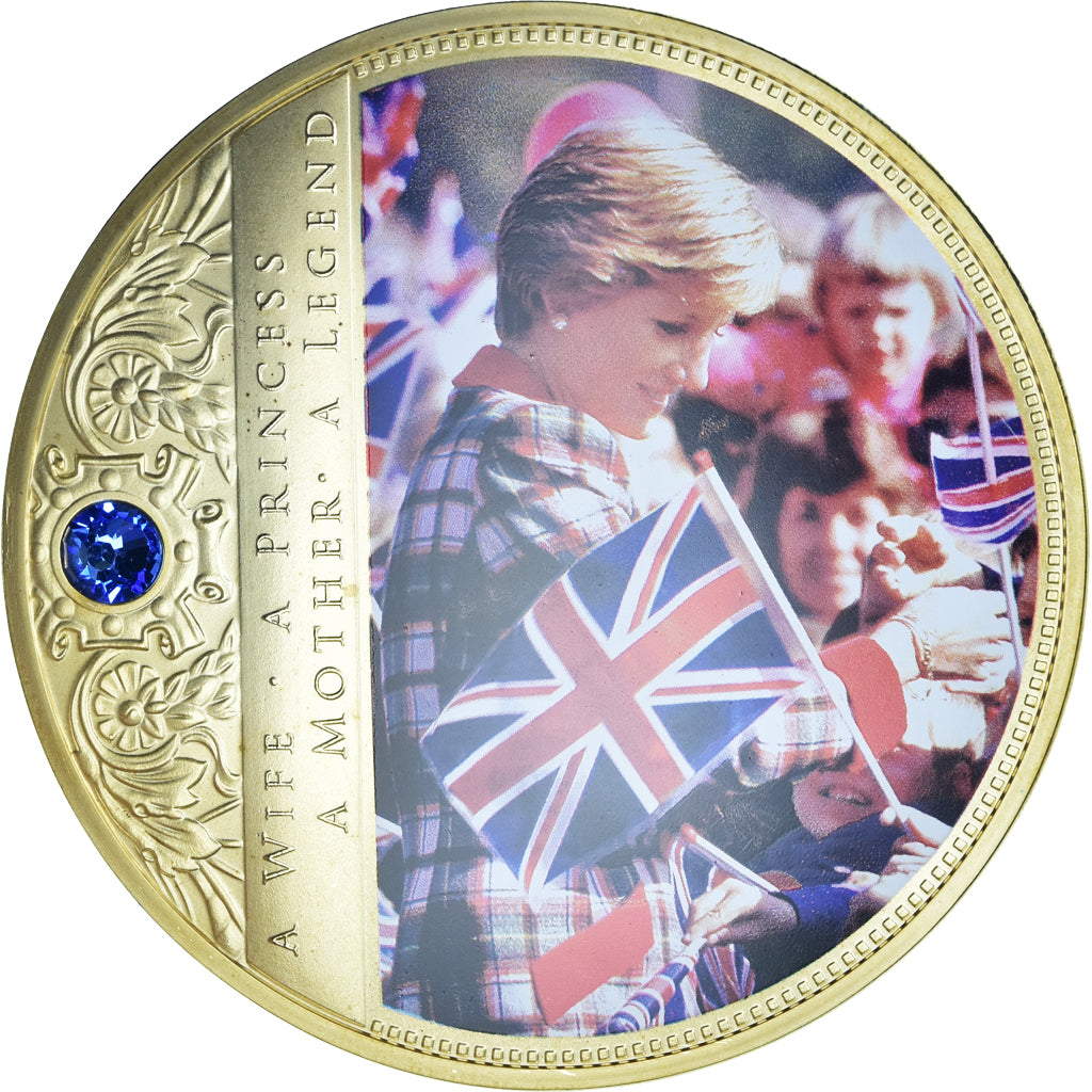 United Kingdom, Medal, Portrait of a Princess, Diana, 2013, MS(65-70), Copper