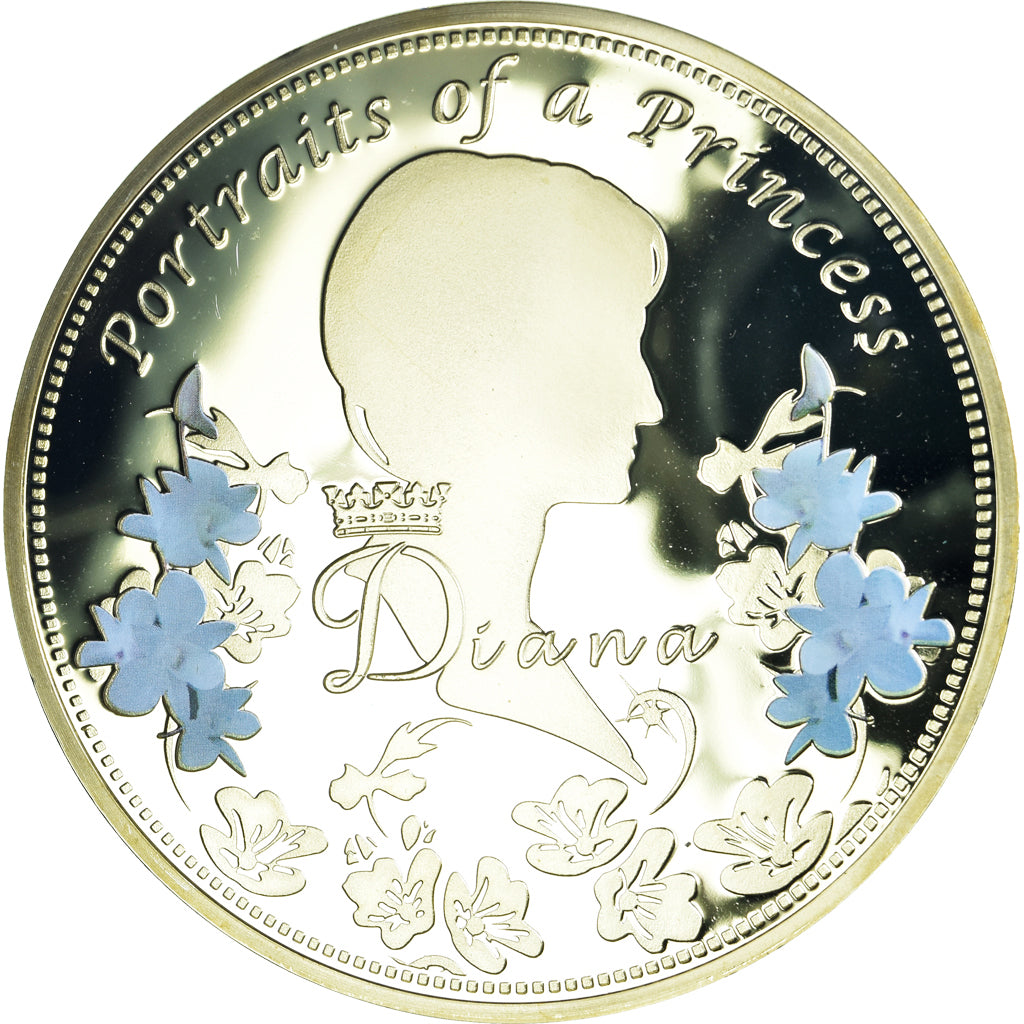 Reino Unido, medalha, Portrait of a Princess, Diana, 2013, MS(65-70), Cobre