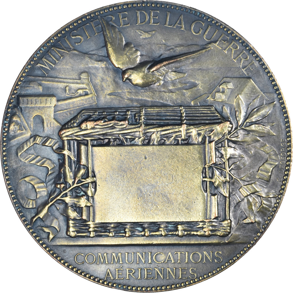 France, Medal, Ministère de la Guerre, Communications aériennes, 1870-1871