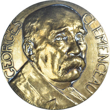 France, Medal, Georges Clemenceau, WAR, 1918, Legastelois, AU(50-53), Bronze