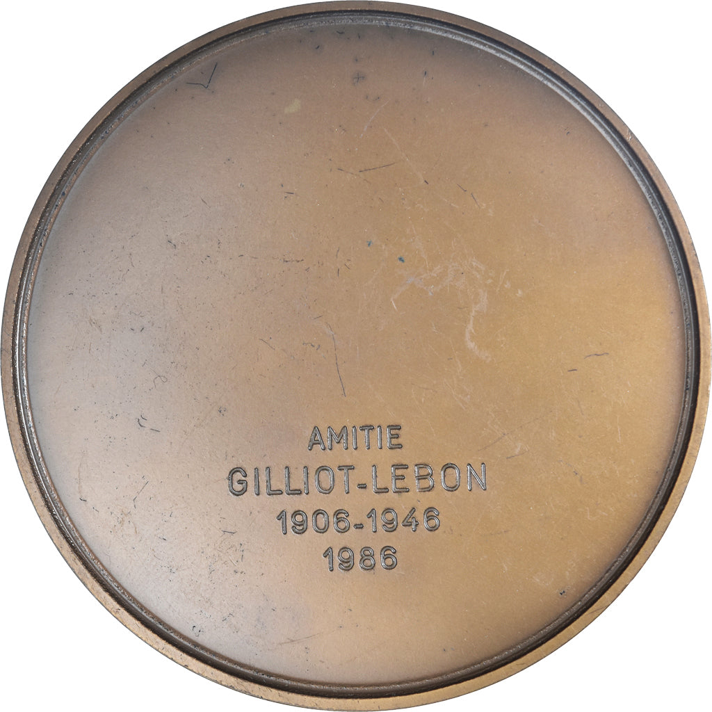 Francja, medal, Louis XIV, Strasbourg, 1986, Rottiers, Ponowne bicie, MS(63)